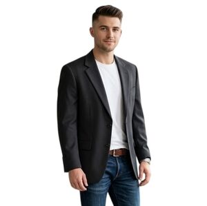 42T Traveller Suit - Charcoal Blazer – Wool Blend – Moores